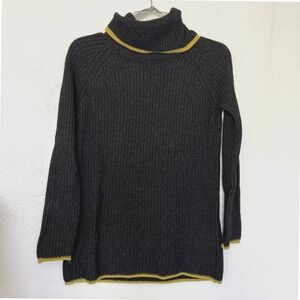 Bartolini Wool and Cashmere Blend Ribbed Turtleneck Sweater Made in Italy XS